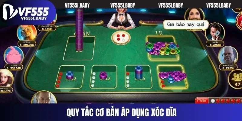 Quy tắc cơ bản áp dụng Xóc Đĩa